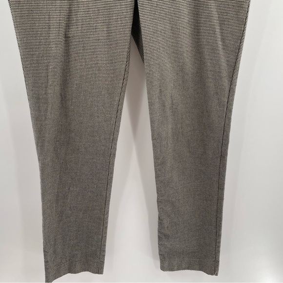 Lauren Ralph Lauren Herringbone Cotton Straight Leg Stretch Zipper Pockets Pant - Picture 3 of 13